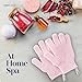MainBasics Deep Exfoliating Bath Gloves - Heavy-Textured Nylon Shower Scrub for Dead Skin Removal - Machine Washable (1 Pair, Soft Pink)