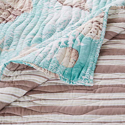 Barefoot Bungalow Ocean Throw Blanket, 50 X 60-Inch, Turquoise #TOP1