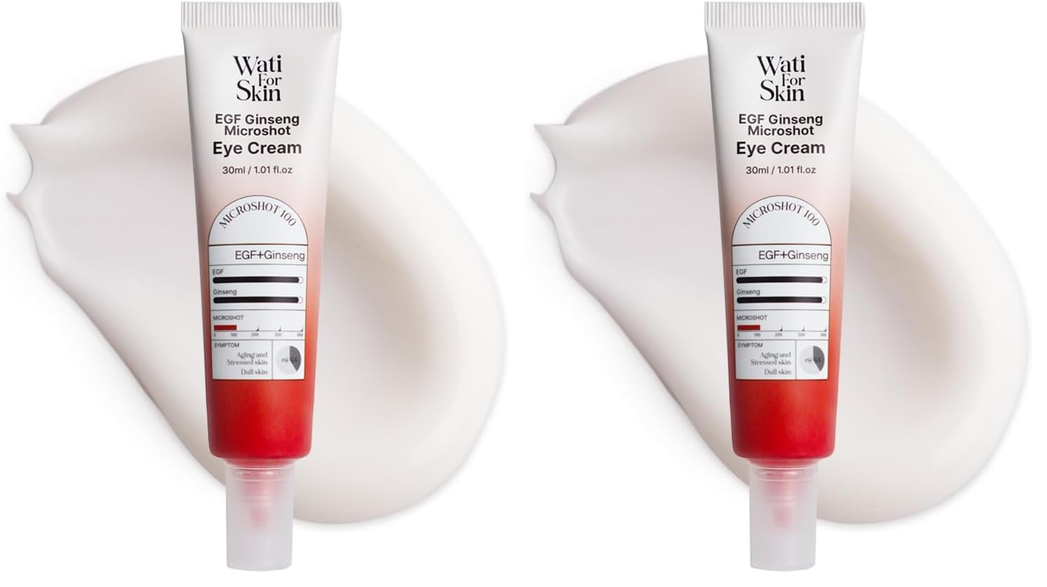 Ginseng İçeren Mikro Spikül İğneli Göz Kremi Wati For Skin Microshot Eye Cream 30 ml (2 paketi)