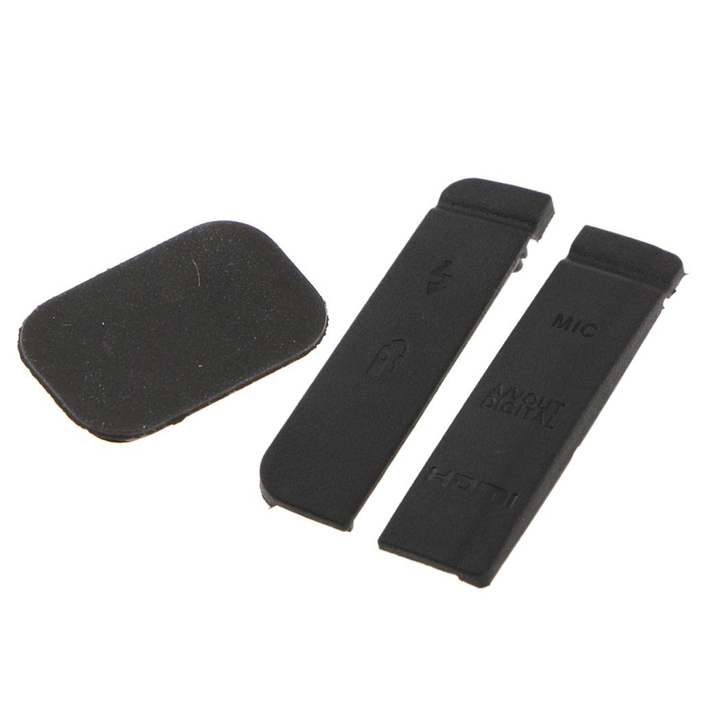 CALANDIS™ Rubber Cover Set for 7D USB Interface Cap AV Out MIC Bottom | Digital Camera Parts | Replacement Parts & Tools-image-4