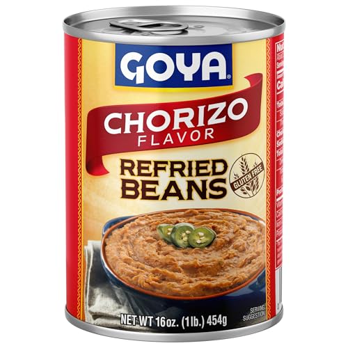 Image of Goya Refried Pinto Beans With Chorizo, 16 Oz Can