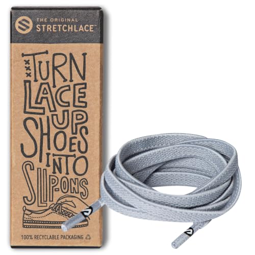 Image of THE ORIGINAL STRETCHLACE Flat Elastic Stretch Shoelaces for Sneakers