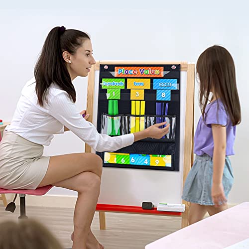 Eamay Counting Caddy & Place Value Pocket Chart For Classroom And Homeschool(Black) #TOP6