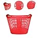 predolo Bike Basket Front Bicycle Front Basket Pet Carrier Bicycle Cargo Rack Organizer for Folding Bikes Luggage Storage Baskets, Red