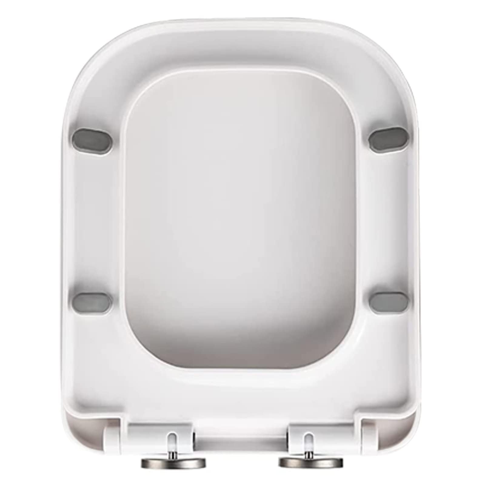 Dxpsxjl One Color Square Soft Close Toilet Seat, Quick Release Modifiable Hinge, Simple Fixing Easy To Clean, 04B, Release, Quick, Seat, Adjustable, Soft, Close, Square, Toilet, Lightweight