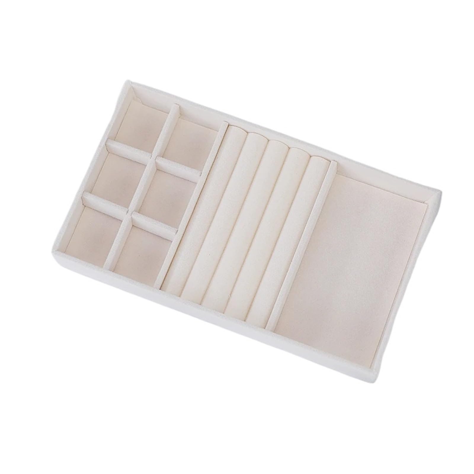 YUSUZH Flocking Jewelry Box Tray for Rings, Earrings