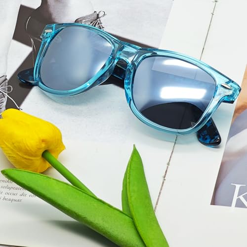Image of Joopin Square Sunglasses Polarized UV400 Designer Sun Glasses Men Women | Oversized, Plastic Frame, Retro, Vintage, Unisex, Trendy Shades for Driving, Party, Fishing, Business, Costume