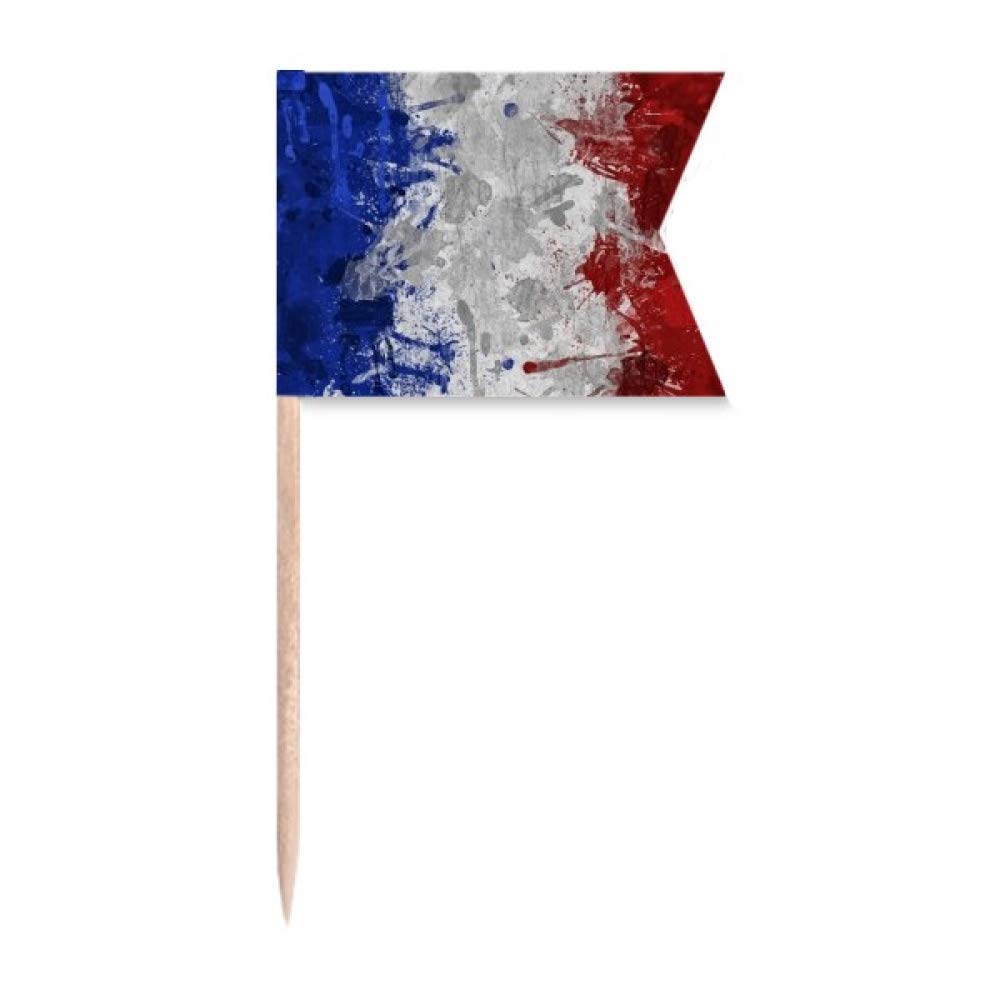 Drapeau de la France cure-dents de fête pour décoration de gâteau et fromage