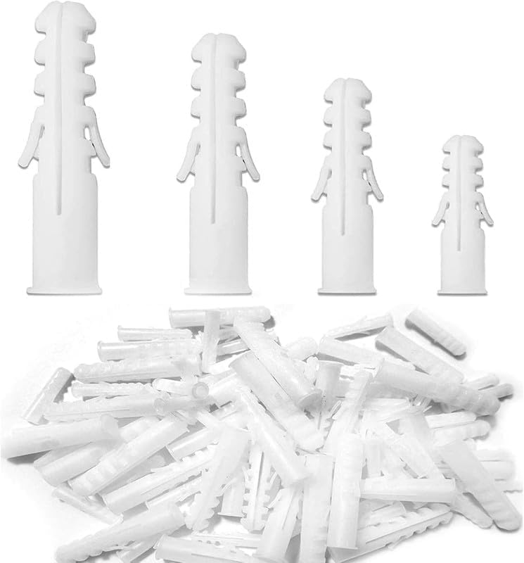 25mm (Pack of 100) Heavy-Duty Rawl Plug | Wall Anchors & Screw Plugs for Concrete, Brick, Masonry, and Drywall | Durable Nylon Wall Plugs for Secure Fixings-image-22
