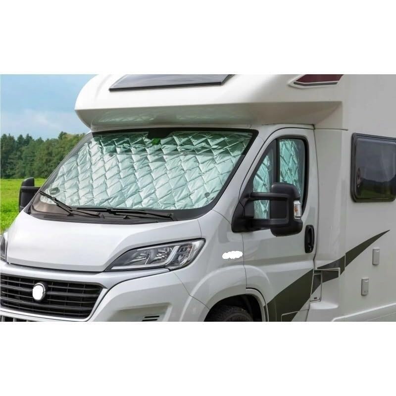 Rideau Voiture,Rideau Occultant Voiture Campervan Car Sun Fit Utilisation for Fiat Ducato 2006-2022 Stores Thermiques internes 7 Couches Couverture Pare-Brise Auto Pare-Soleil Accessoires intérieurs