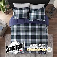 Madison Park Parkston Plaid Full Queen Comforter Set, 3 Piece Navy — image 3
