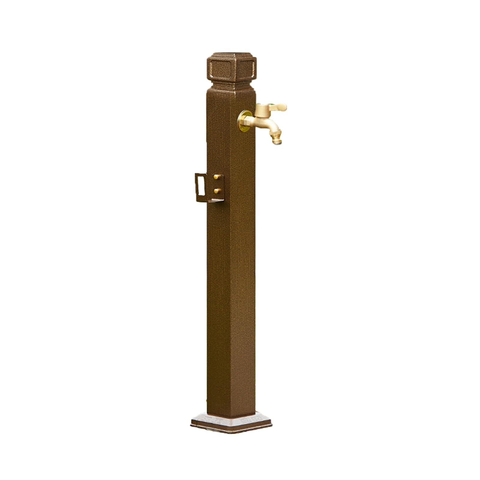 WOTZOV Outdoor Water Column With Double Faucet, 37.4In Vertical Garden Irrigation Hydrant, Freeze Proof Courtyard Column, Garden Faucet For Efficient Watering，95cm/37.4in A