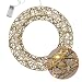 Leuchtring 30 cm mit Goldband umwickelt warm weiß mit Timer - 20 LED - Weihnachts Dekoleuchte zum Hängen Batterie betrieben - Weihnachten Stimmungslicht Advent Deko Ring beleuchtet