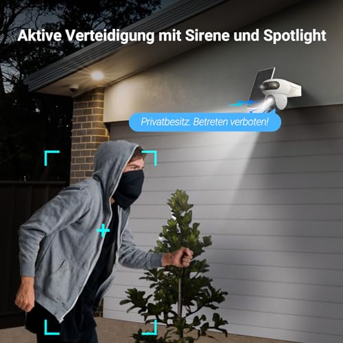 EZVIZ HB90 2K+&2K+ Dual WLAN Überwachungskamera Akku Outdoor +8W Solarpanel – Ansicht 8