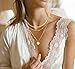 JECOMY 14K Gold Plated Layering Necklaces For Women Gold Necklace Set, Cuban Link, Snake Chain, Paperclip Layered Chains, Twisted Rope and Twisted Chain, Trendy Layering Necklace