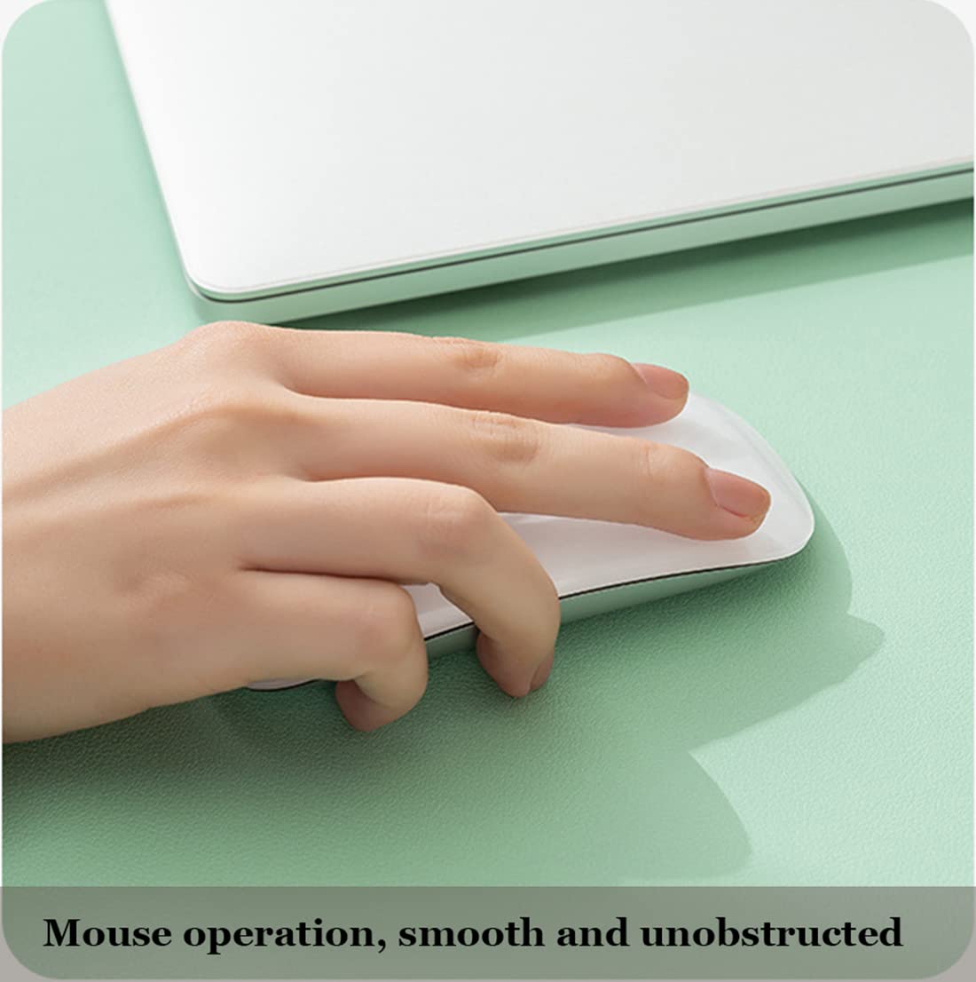 PU Sottomano Tappetini per Mouse Deskpad Grigio scuro 75*120cm