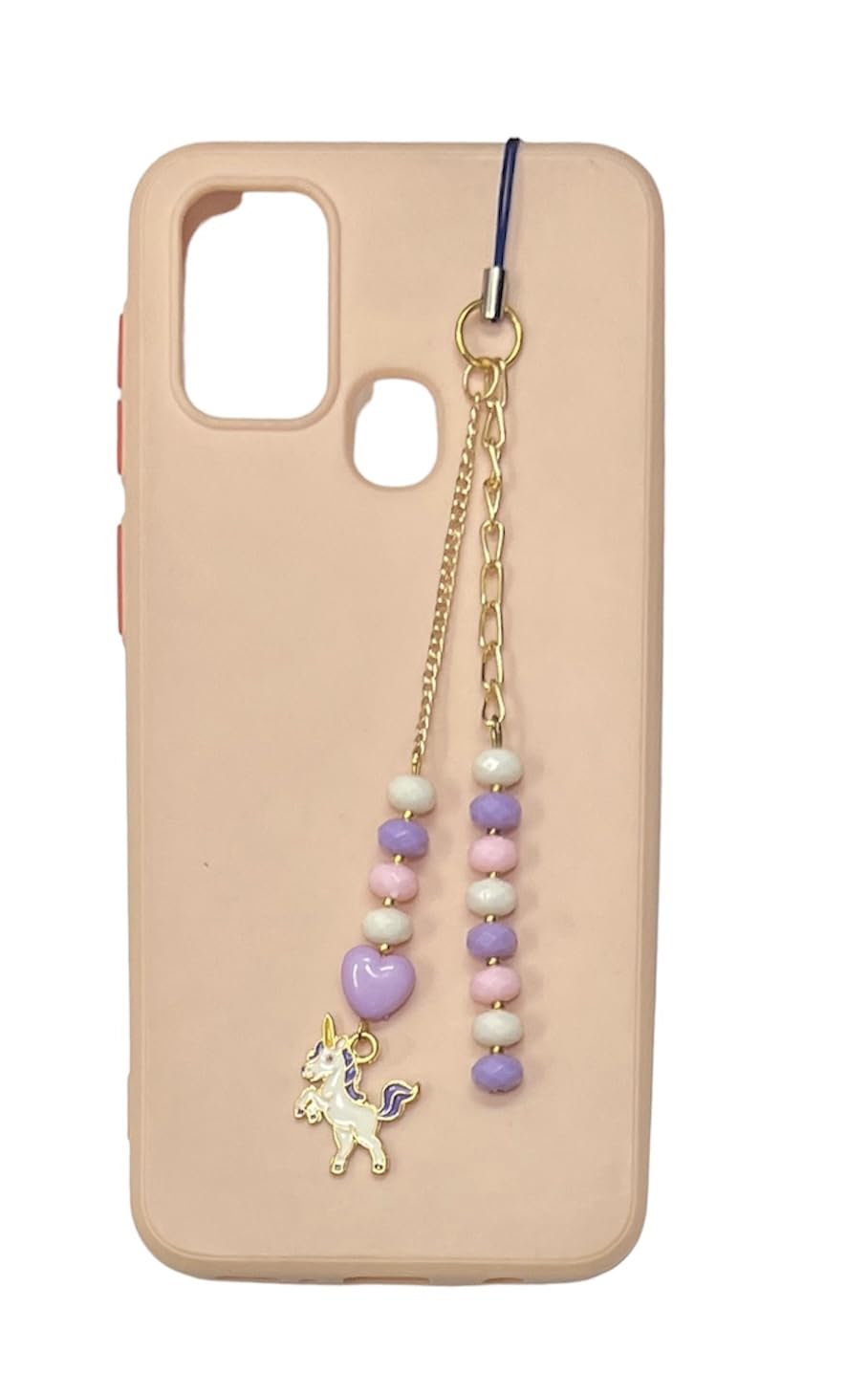 Metal Basic Case Multicolour Backcase Unicorn Phone Charm|Cute Handmade Keychain|Cell Phone Accessories For Women&Girls|Hanging Ornament For Bags,Car Keys,Bikes,Backcase For Mobile Phones
