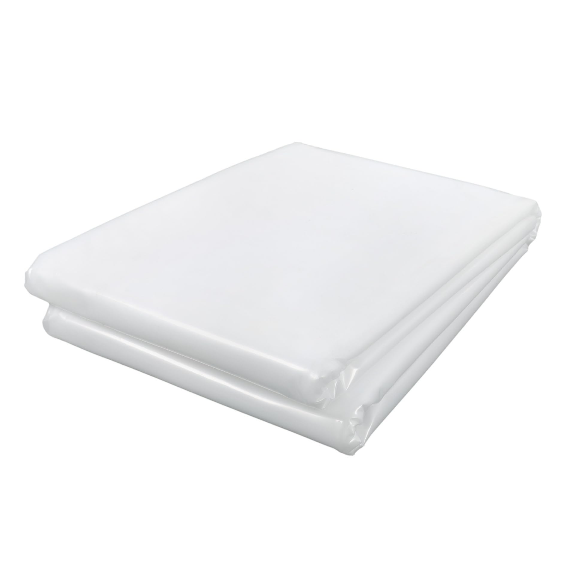 Película de plástico transparente para invernadero, 10 x 30 pies, película de plástico de invernadero de 6 mm de grosor, película de polietileno transparente