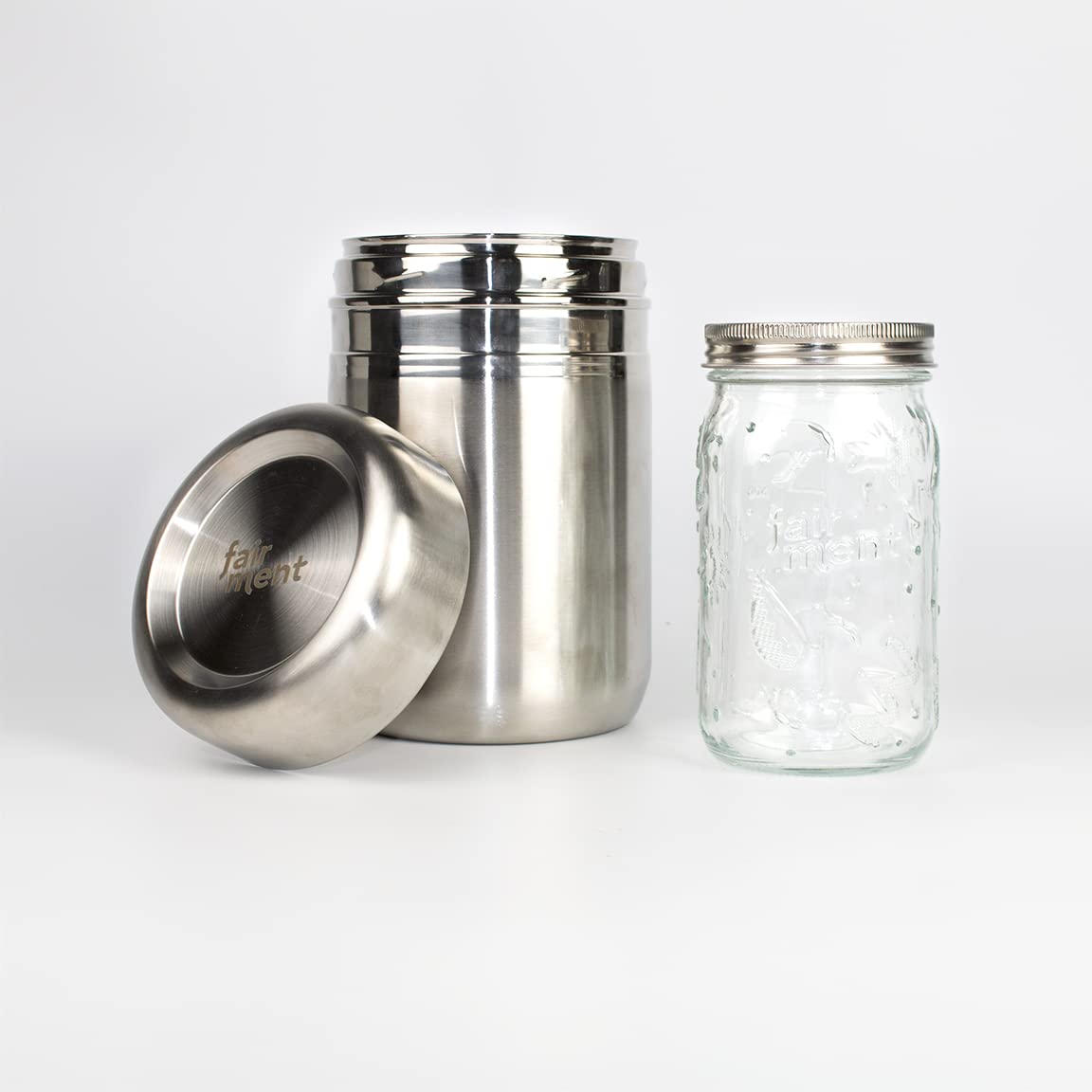 Fairment Joghurt Starterkit Bio Joghurtkulturen Edelstahl Joghurtbereiter