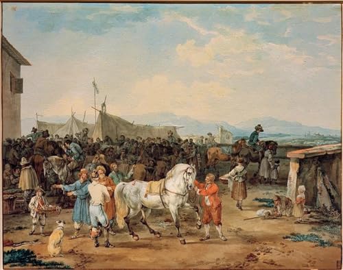 Pferdemarkt Wilhelm Von Cuadro Lienzo Pintura Pared Decorativa 60x90