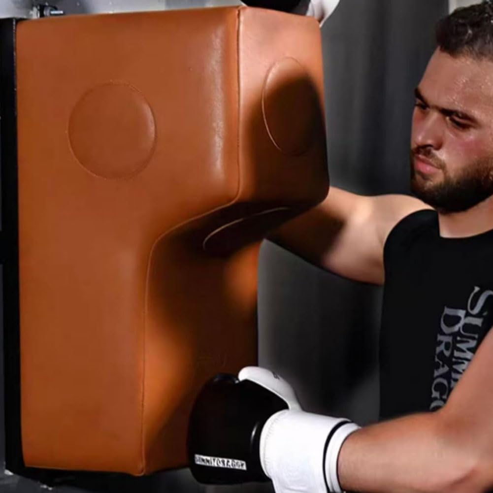 Boxwand, Boxtraining Boxen Sport Box Trainingsgeräte Boxsack tür Boxtraining für Zuhause Brown 70 * 40 * 30cm
