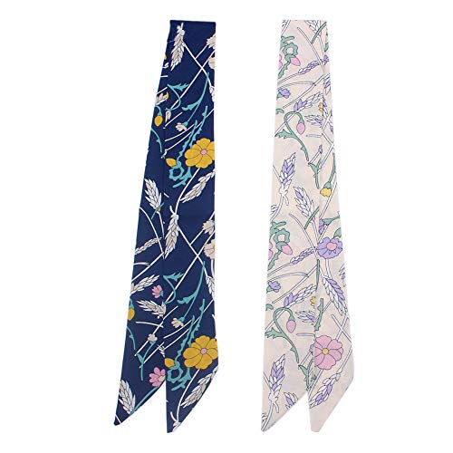 Uainhrt 4Pcs Simple Small Flowers Design Bag Handbag Handle Ribbon Scarf Hair Head Band Neck Scarf Neckerchief Scarf Head Wrap Fashion Gifts #TOP3