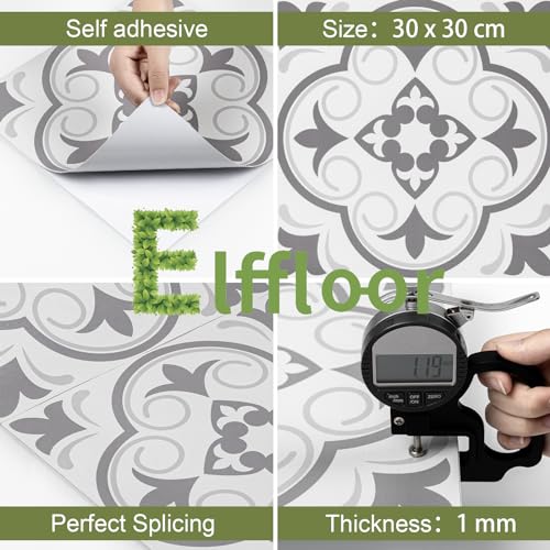 Selbstklebende PVC Bodenfliesen 30x30cm | Wasserdicht & Einfach Zu Verlegen | 20 Stück