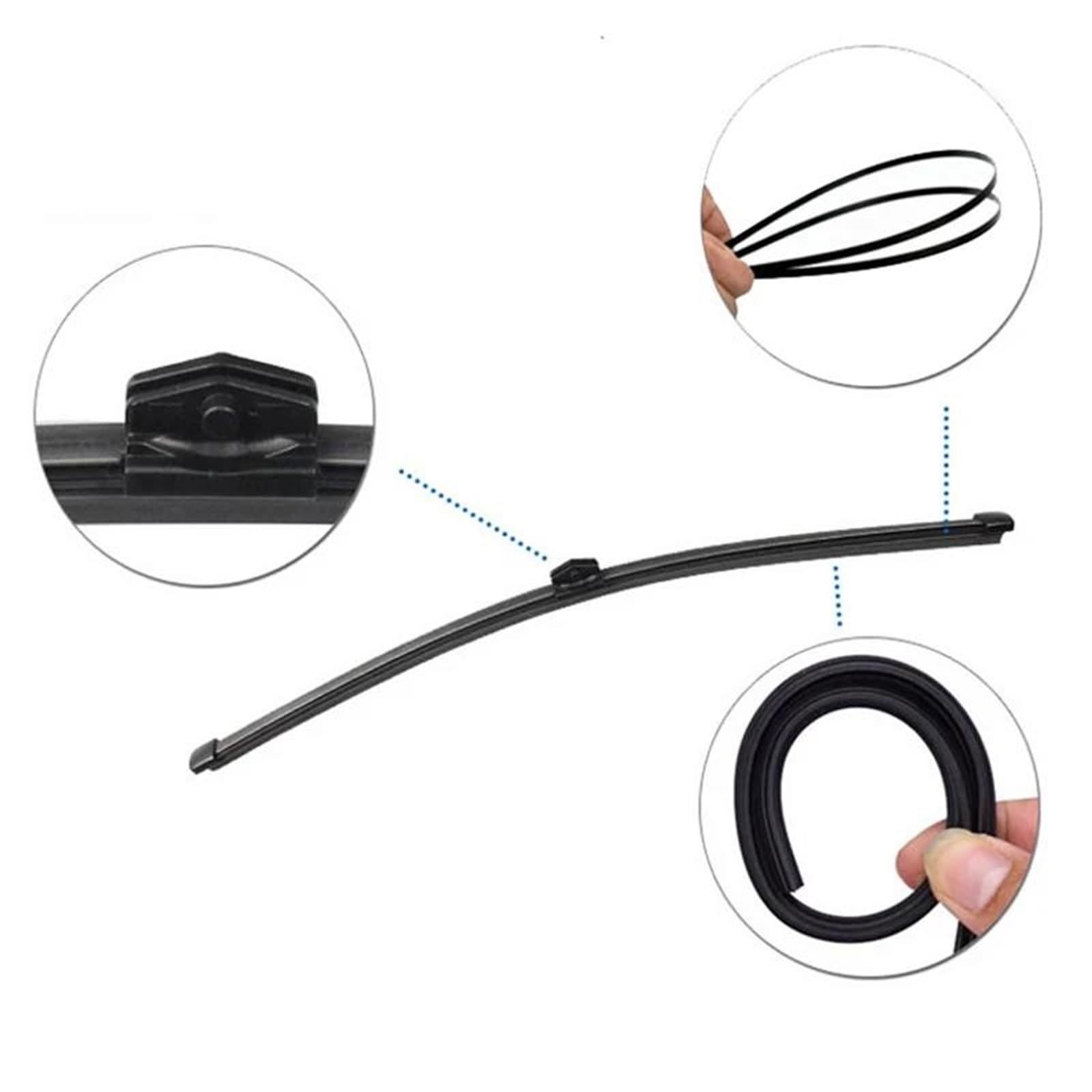 Kit Set Braccio E Spazzola Tergicristallo Posteriore da 14" per P&orsche per Cayenne 2010-2017 Parabrezza Parabrezza Portellone Posteriore Finestrino Spazzola Antipioggia Tergicristallo