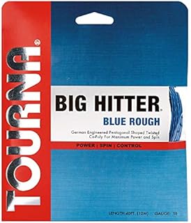 Tourna Big Hitter Blue Rough 18g Set Maximum Spin Polyester Tennis String
