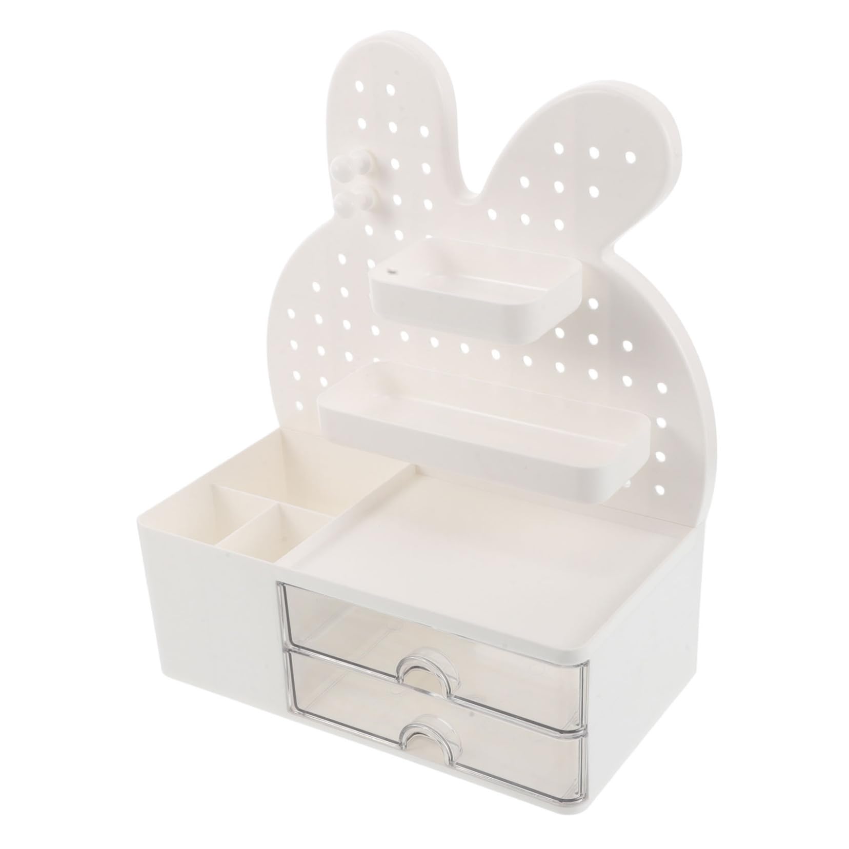 PRETYZOOM Organizador Multiusos Escritorio Almacenamiento Tablero Perforado Cajones Papelería