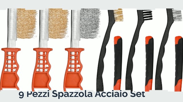 Set Spazzole Acciaio 9 Pezzi - Per Pulizia Ruggine, Vernice E Grasso - Foto 12
