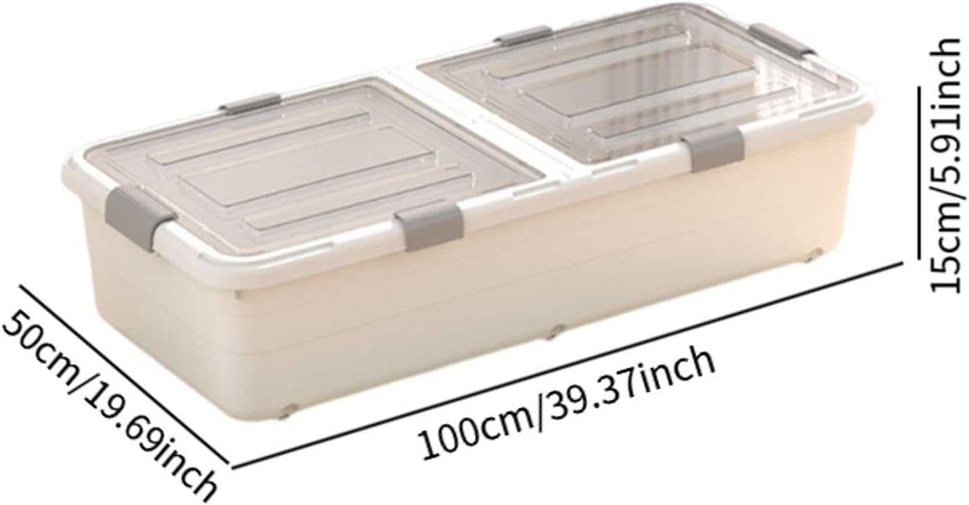 PawwJoy ベッド下ストレージコンテナ キャスター付き 大容量