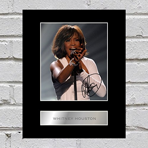 Iconic pics Photo encadrée signée Whitney Houston
