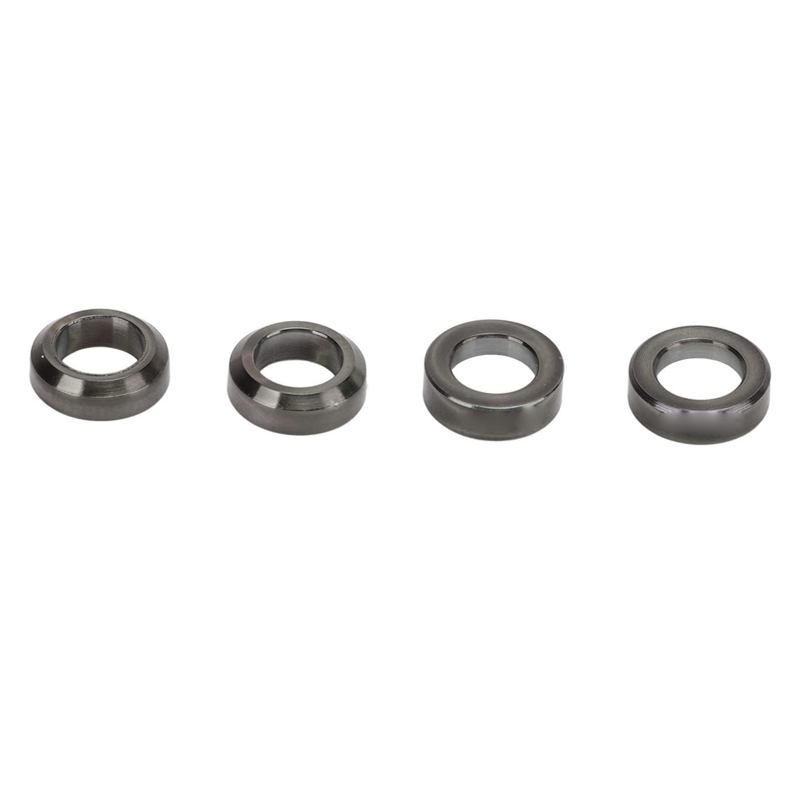 Keenso Brake Caliper Spacers, 4pcs Alloy Concave and Convex Mountain Brake Caliper Washer (Black)