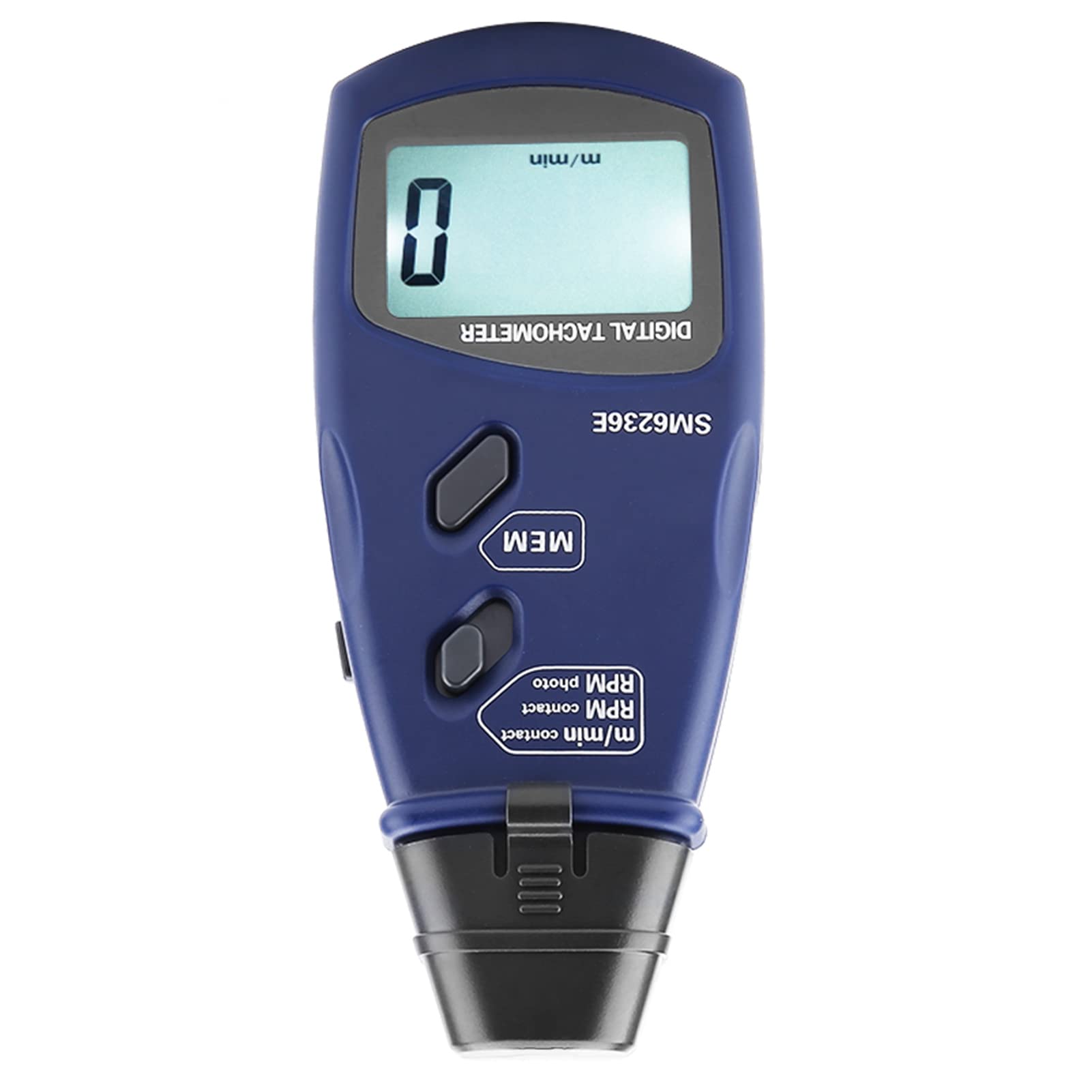 Estink Contagiri Digitale, SM6236E Contagiri Professionale 2,5-99999RPM Tachimetro Digitale a 5 Cifre 18mm con Display LCD Retroilluminazione