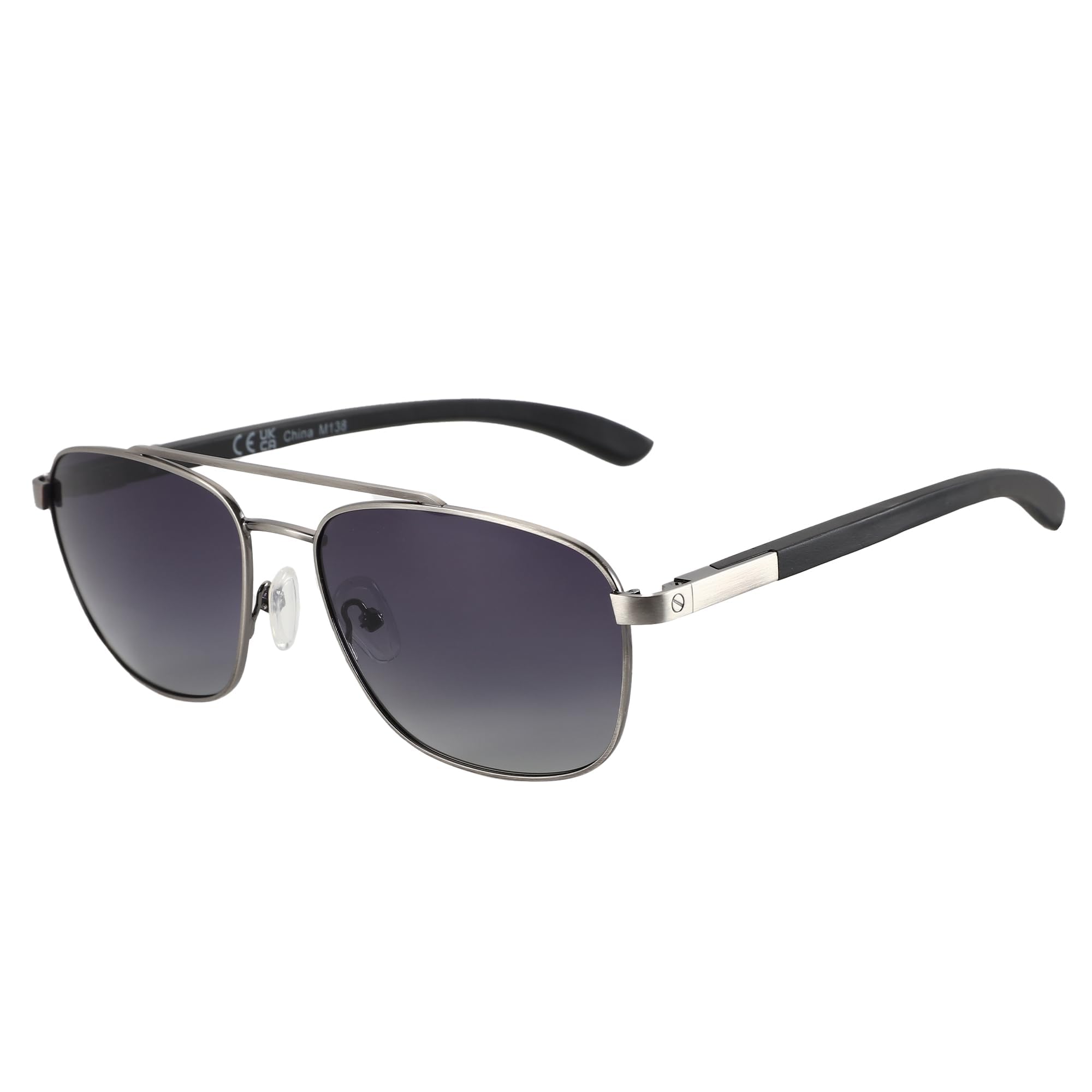 ZENOTTIC Gafas de sol Hombre Mujer Aviador Polarizadas Vintage Madera y Metal Protección UV 400