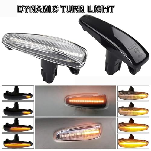 dla Mitsubishi dla Lancer dla Evo X dla Outlander dla sportu dla Mirage 2 szt. Dynamiczne boczne światło kierunkowskazu lampa obrysowa boczny kierunkowskaz kierunkowskaz kierunkowskaz