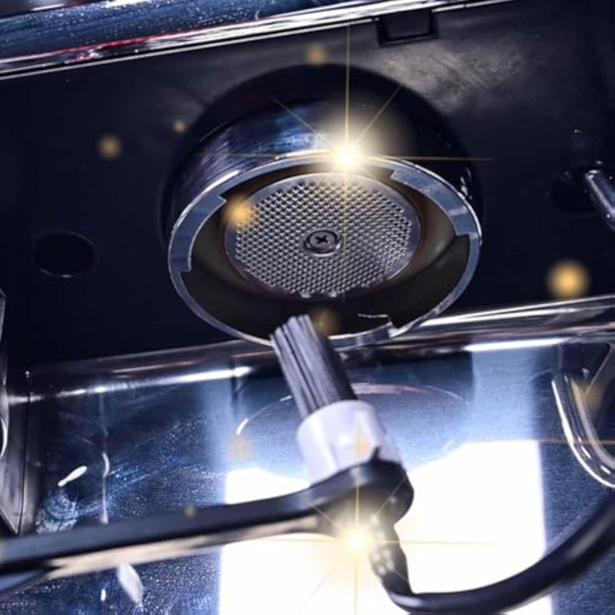 Espresso Machine Steam Cleaning Brush with Spoon End