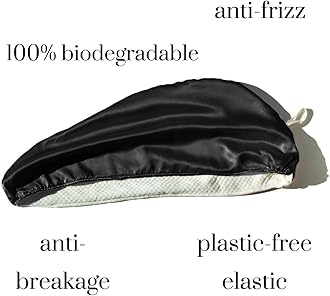 Cool Mom's Closet Black Silk Hair Wrap