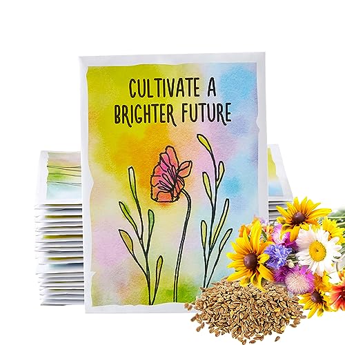 American Meadows Wildflower Seed Packets "Cultivate a Brighter Future" Party Favors for Guests (Pack of 20) - Wildflower Seed Mix, Plant Year-Round, Gift for Hostesses, Showers, Weddings, Thank You American Meadows Wildflower Seed Packets "Cultivate a Brighter Future" Party Favors for Guests (Pack of 20) - Wildflower Seed Mix, Plant Year-Round, Gift for Hostesses, Showers, Weddings, Thank You