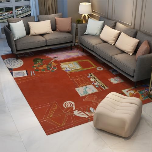 Tapis studio géométriques Henri Matisse tapis rouge de créateur