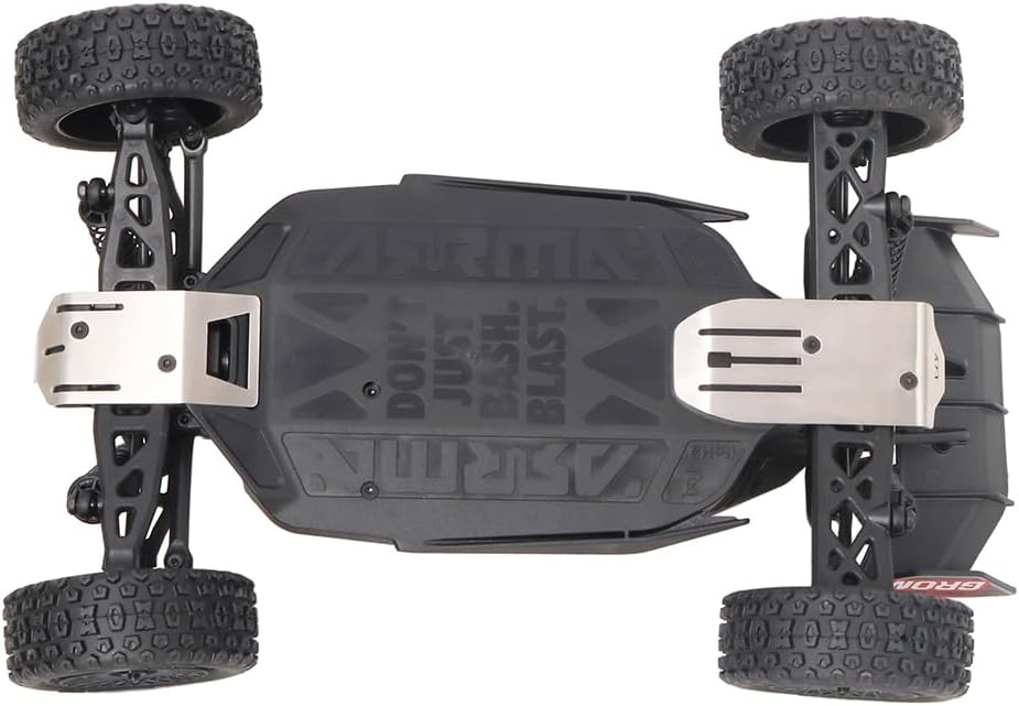 KYX Racing Stainless Steel Chassis Guard Skid Plate Guard Upgrades Parts Accessories for 1/18 RC Car ARRMA Grom Mega
