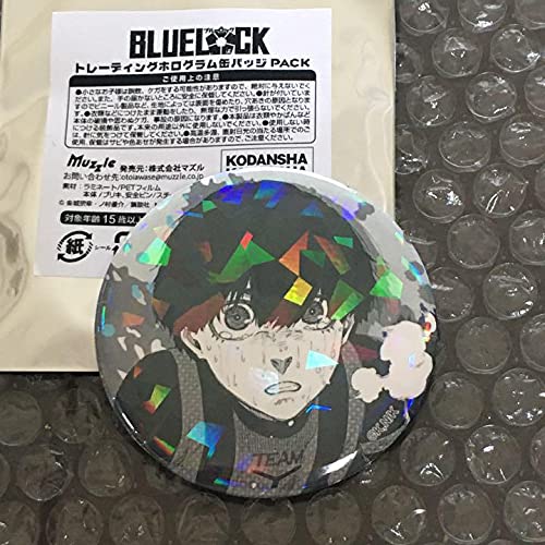 ブルーロック ブルロ マズル ホログラム 缶バッジ 二子 一揮