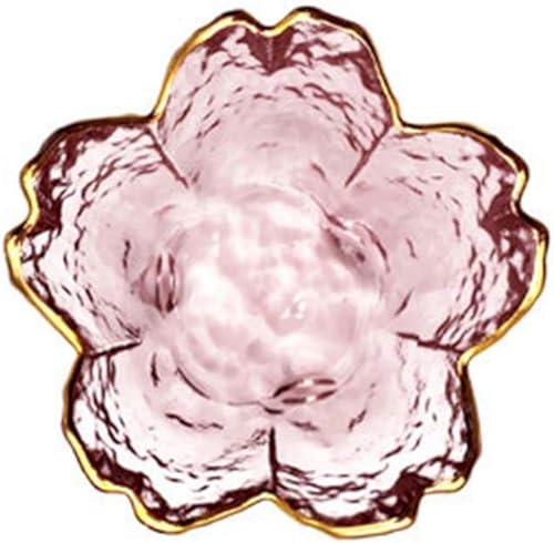 Miniatura 1 de Tazón pequeño de vidrio para salsa de cerezo japonés plato de condimento para preparación de platos de postre de cocina recipiente para dulces de