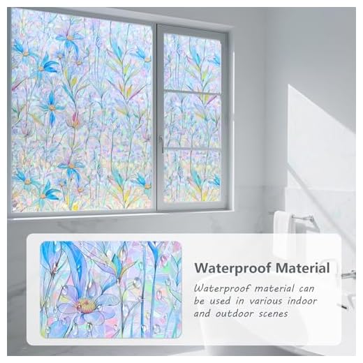 Blue Lotus Window Privacy Film