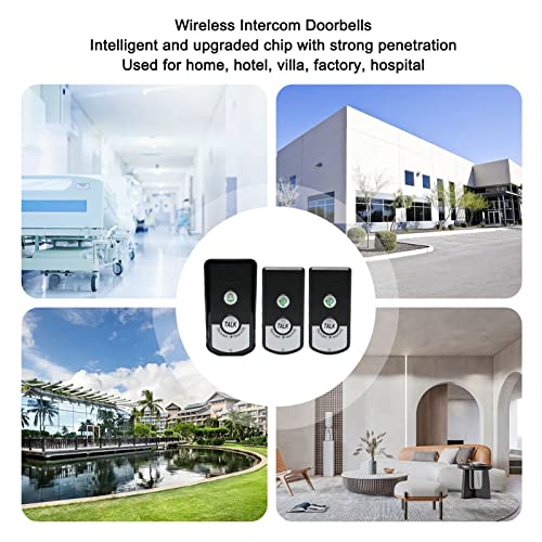 Campainha de intercomunicação sem fio, chip inteligente, forte penetração ao ar livre e campainha in
