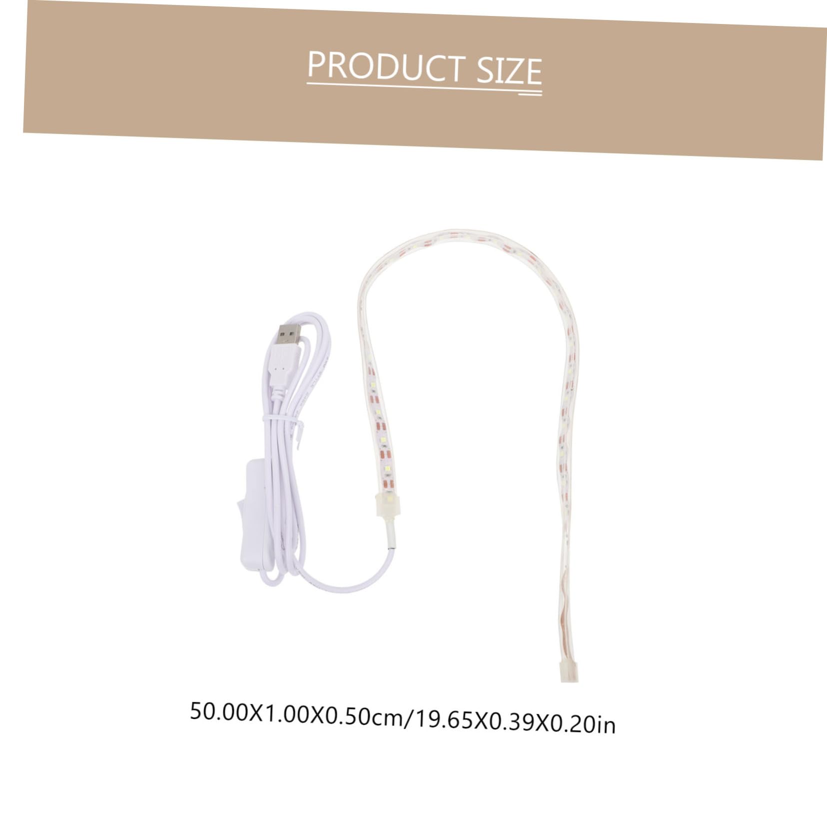 Bande Lumineuse LED USB 50cm pour Détection de Fuites Saxophone et Autres Instruments à Vent, Outil de Réparation Précis pour Flûte, Clarinette, et Hautbois, Accessoires