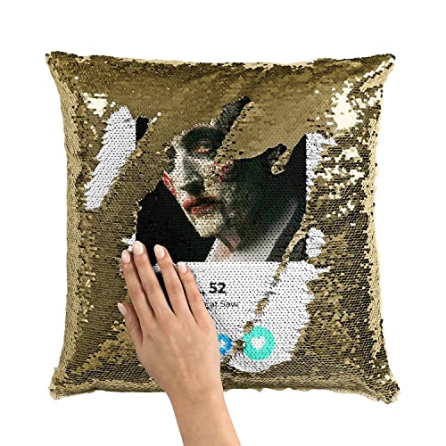 Coussin Sequin Doré John K Jigsaw pour déco salon cinéma - 3