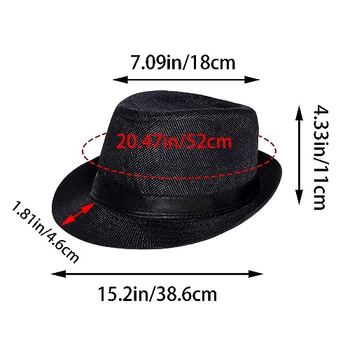 Ishua 1920s Men Costume Accessories, 17 pcs Old Men Gangster Costume Set, Roaring Retro Mens Gatsby Accessories 1920s