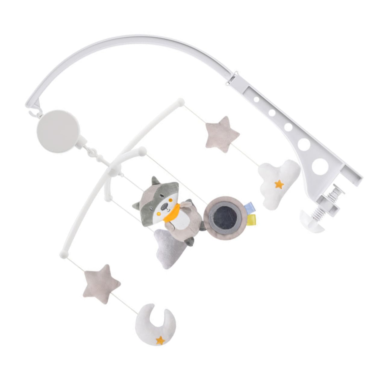 Ghirlanda Musicale Rotante per Culla, Ornamento Sospeso | Pendente Procione per Cameretta Ragazzo Ragazza, Plastico, Regalo per Shower e Compleanno
